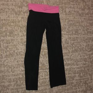 Pink yoga pants